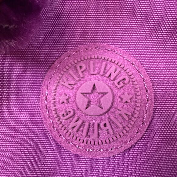 Kipling Purse Purple Garden Alvar XS Monkey Included Crossbody Adjust Strap NWT! - Picture 4 of 7